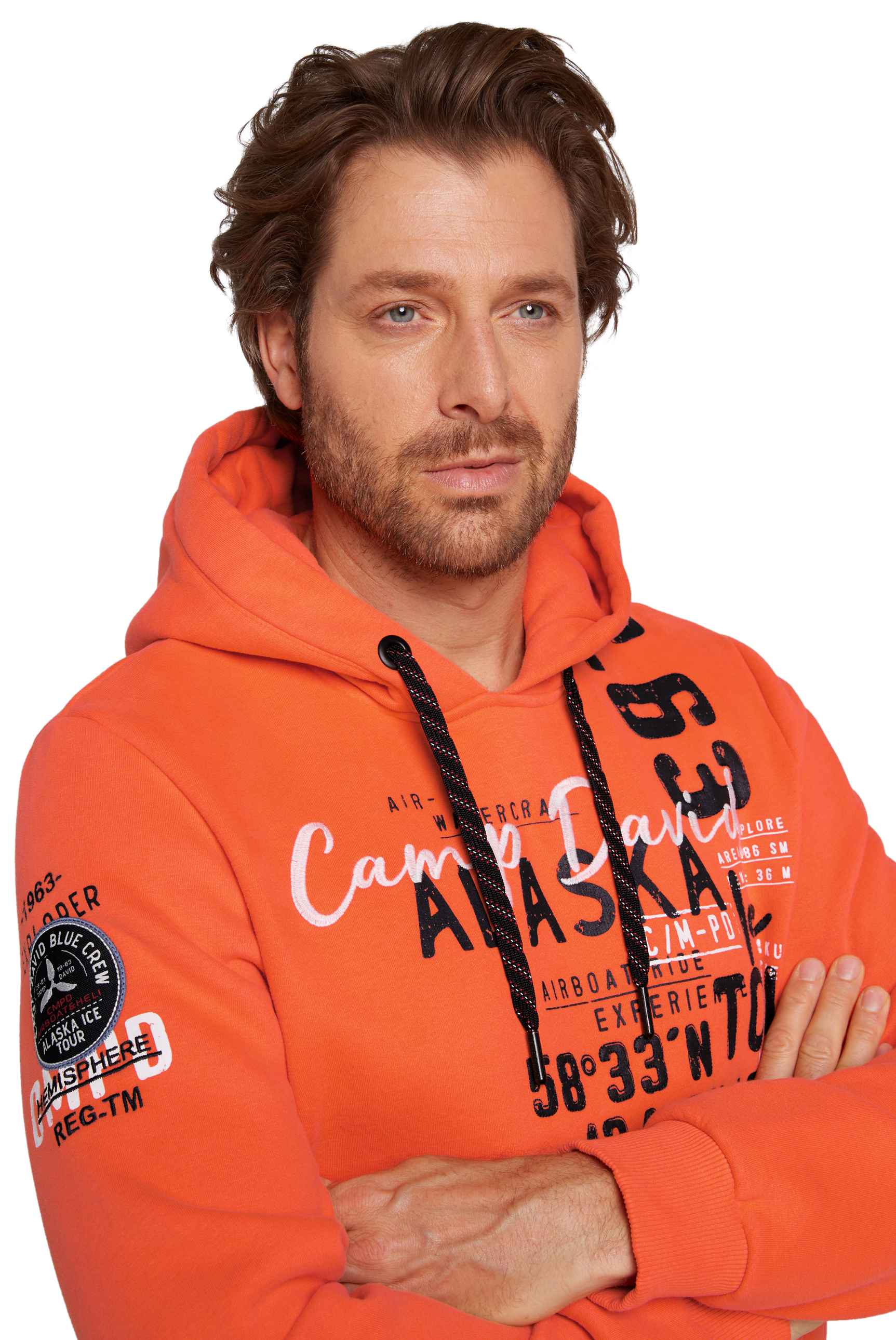 Sudadera con capucha para hombre Camp David