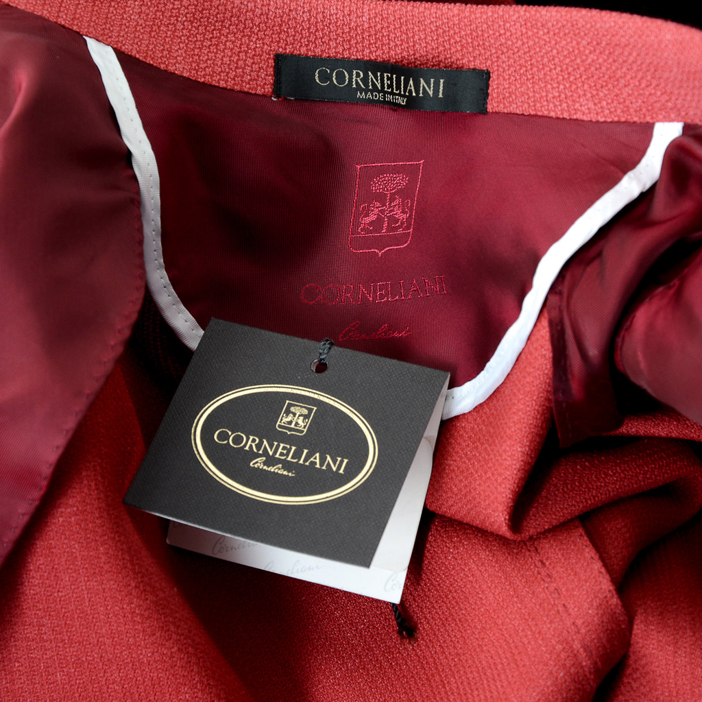 Corneliani Mens Jacket Long Sleeves Coral