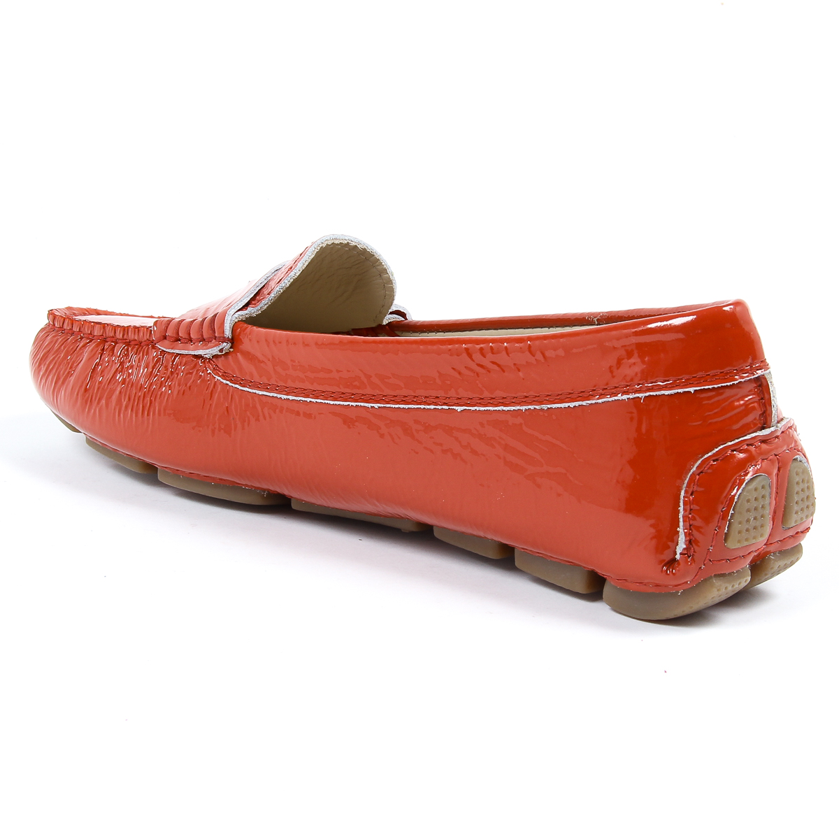 Mocasines V 1969 Italia para mujer, color rojo AMALFI