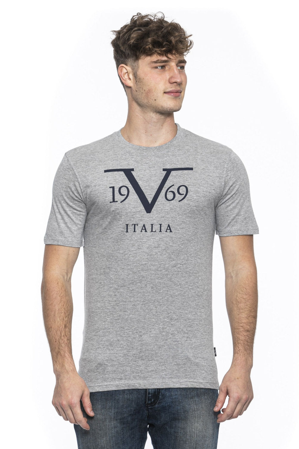 19V69 Italia Camiseta para hombre Gris RAYAN GREY