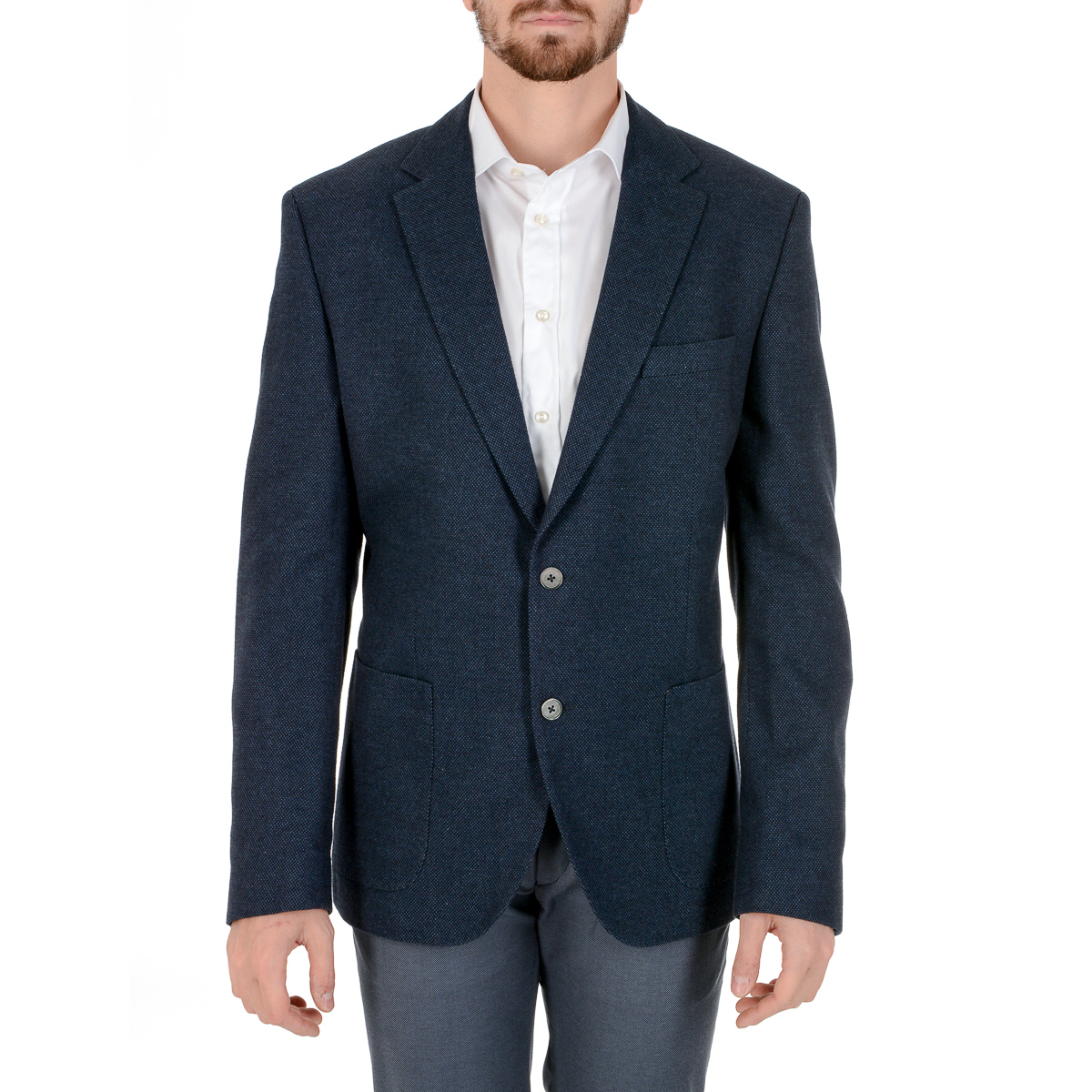 Chaqueta Hugo Boss para hombre de manga larga azul oscuro JANSON