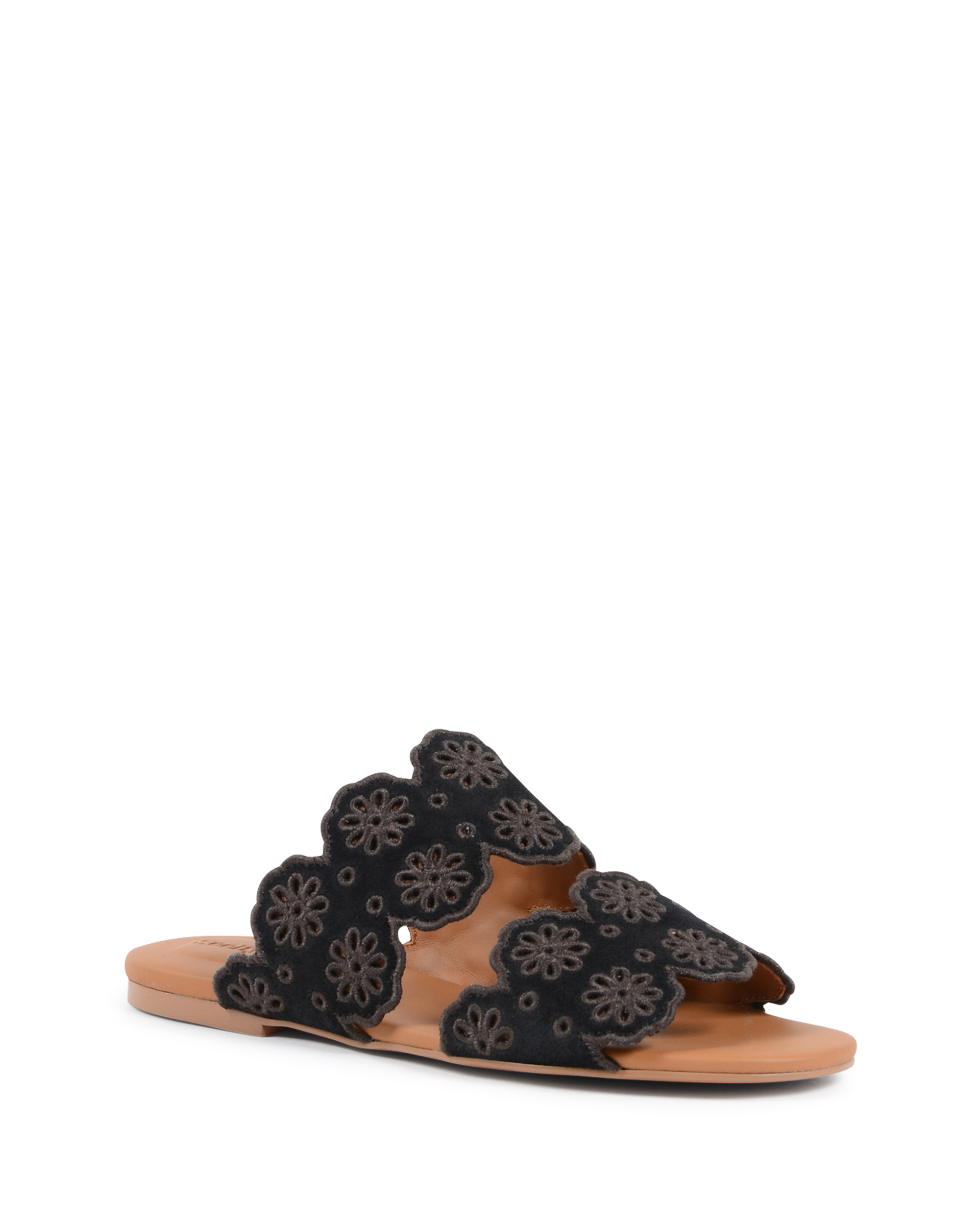 ChloÃ¨ Womens Flat Sandal Black SB30182 NERO
