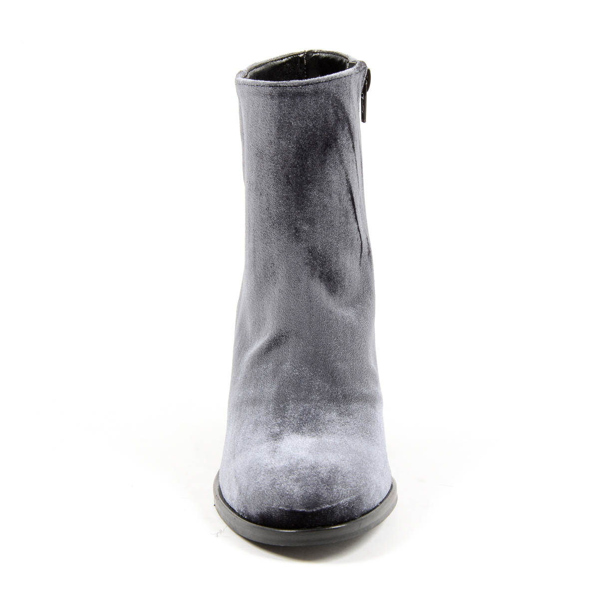 Andrew Charles Womens Heeled Ankle Boot Grey CHARLIZE