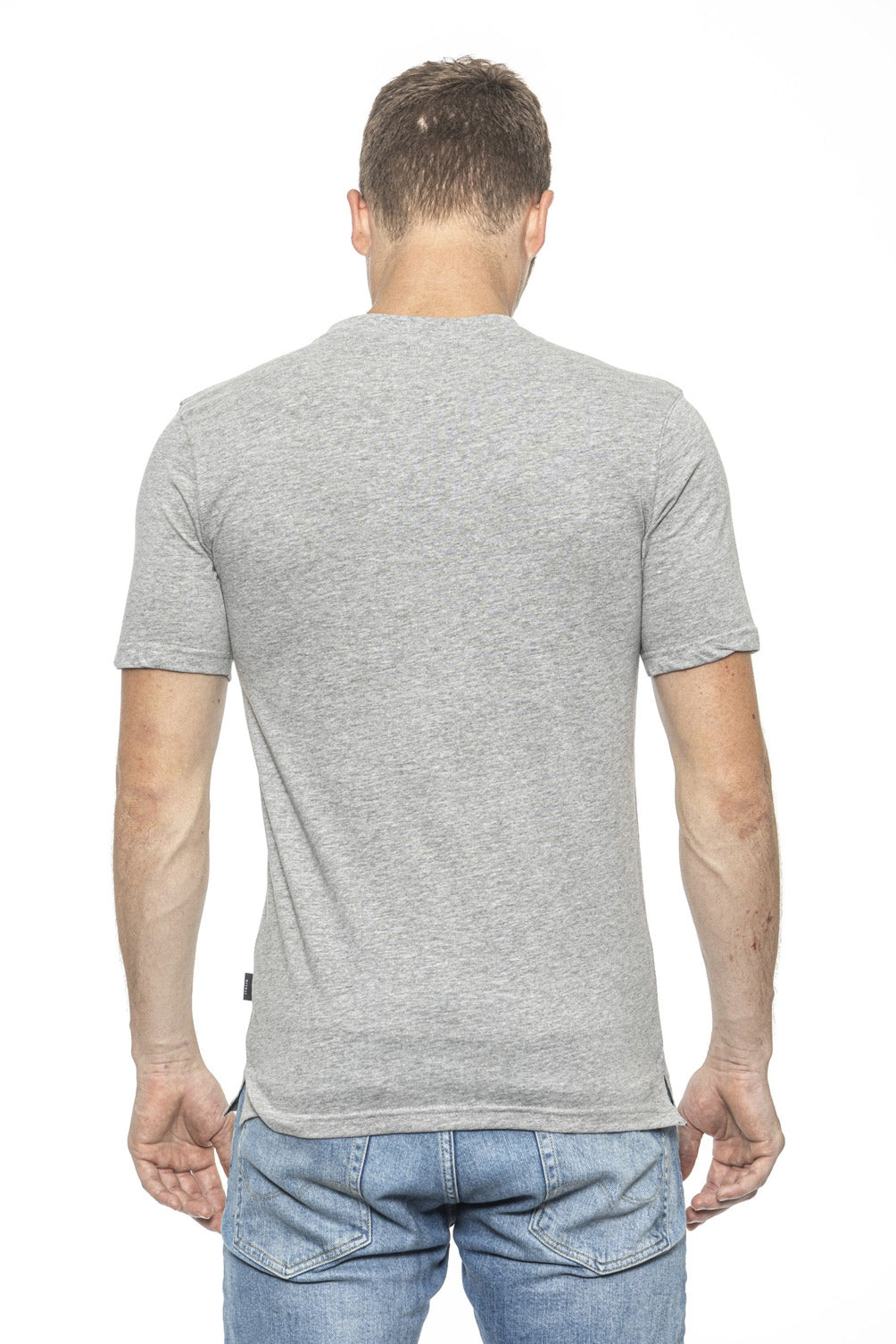 Camiseta Italia 19V69 para hombre gris IVAN GREY
