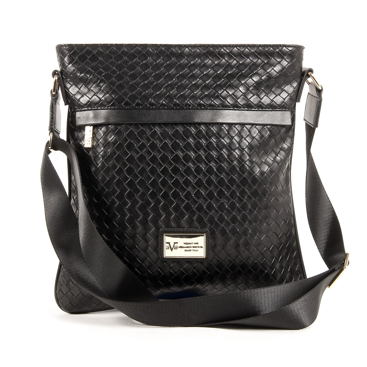 Bolso de hombro para hombre V 1969 Italia V1969017B NEGRO
