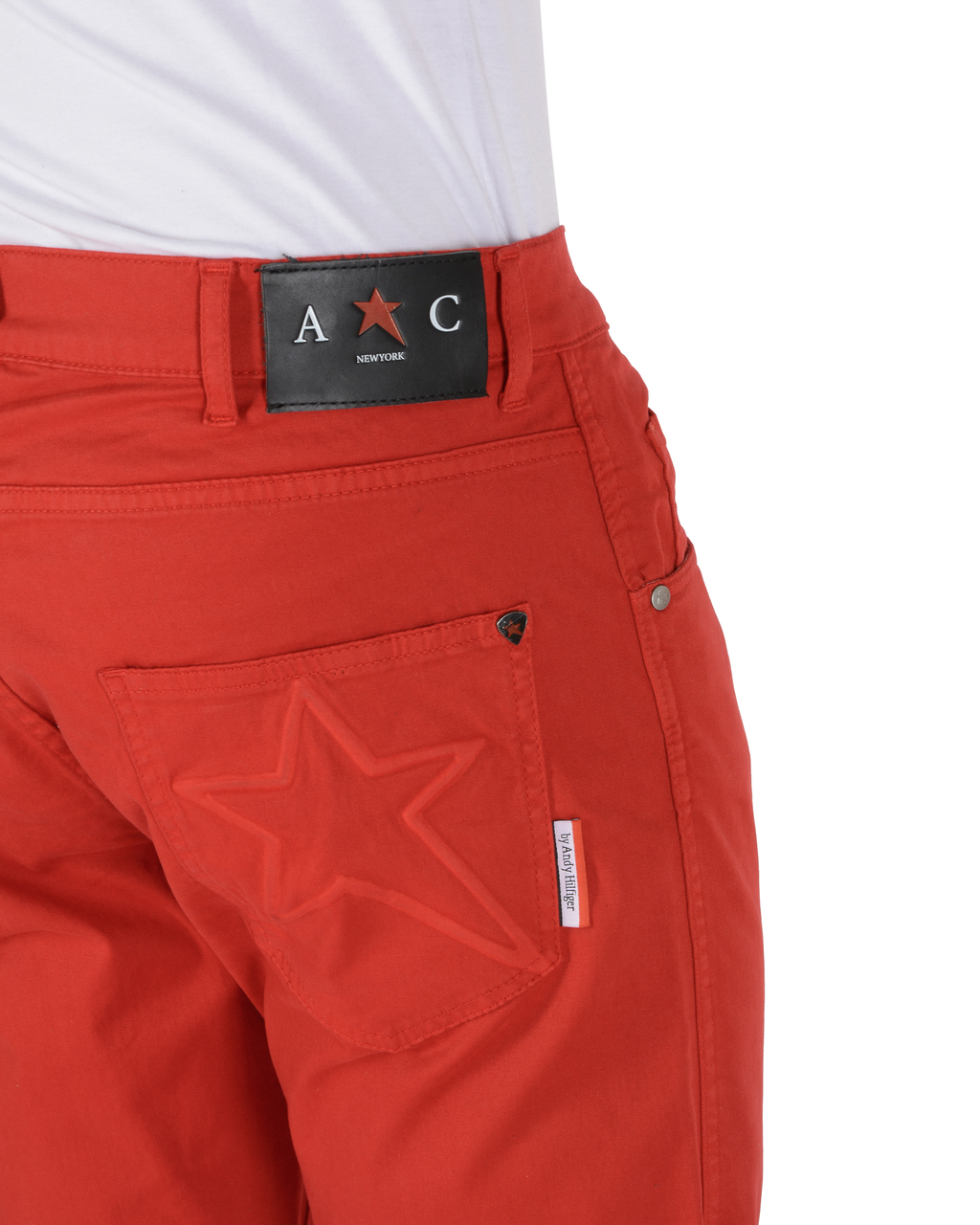 Andrew Charles Mens Trousers Regular Fit FRANK RED