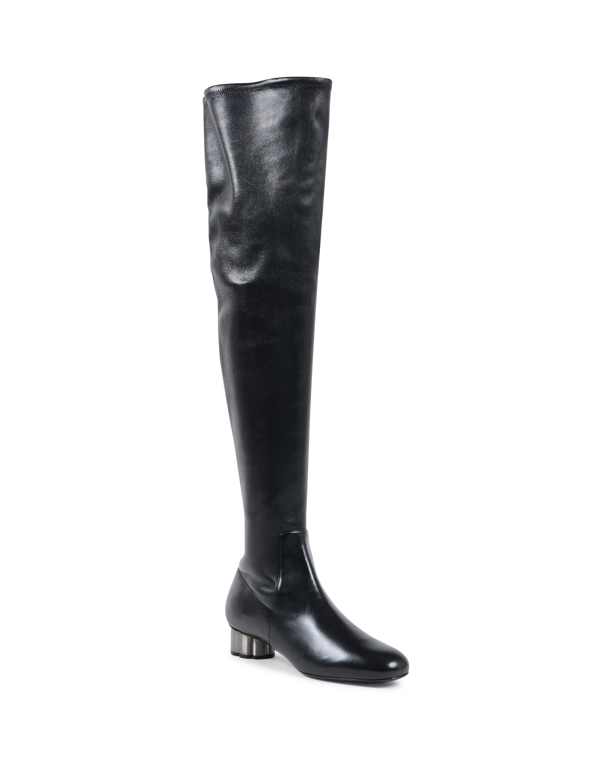 Salvatore Ferragamo Bota Alta Mujer Negro BRINDISI