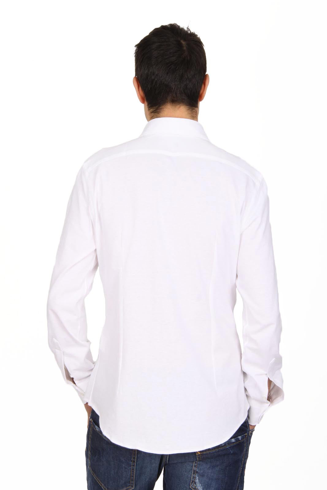 Camisa de manga larga para hombre V 1969 Italia Paris Jersey Bianco