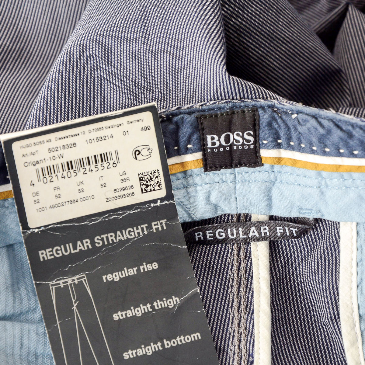 Pantalones Hugo Boss para hombre gris CRIGAN