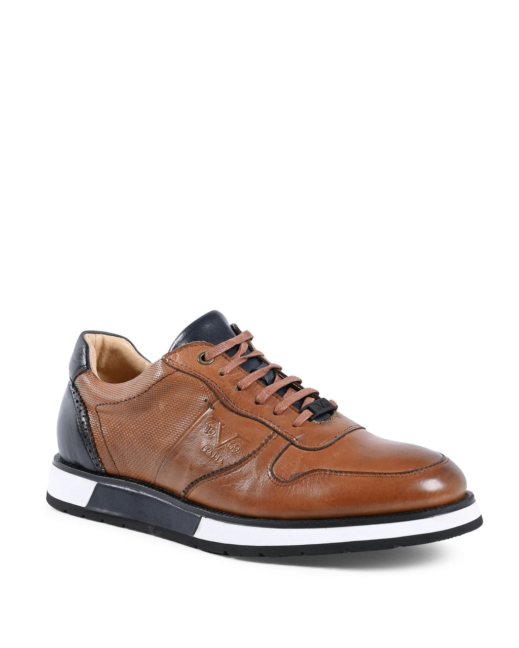 19V69 Italia Zapatillas de hombre marrones YO Y375-A3 TABACCO