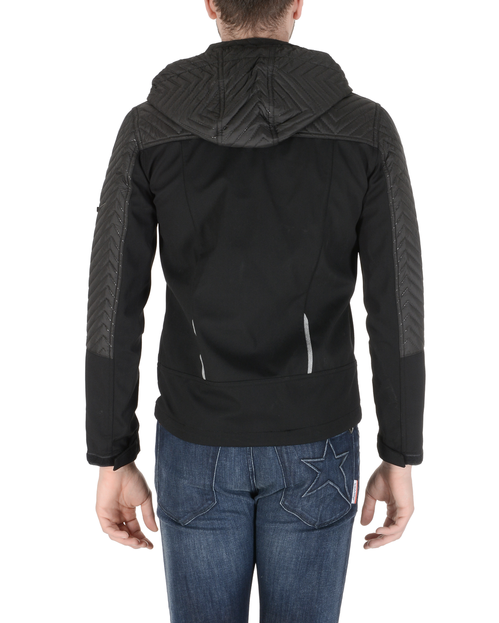 19V69 Italia Chaqueta de hombre negra NICOLAS BLACK