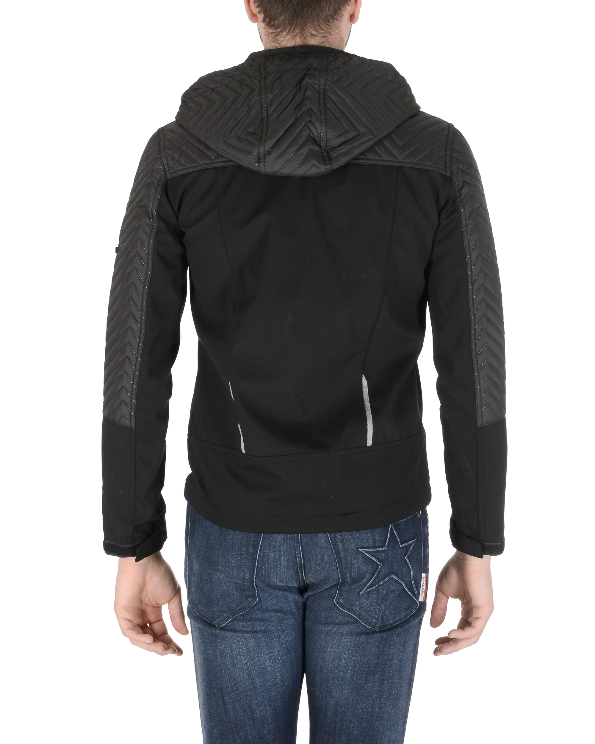 19V69 Italia Chaqueta de hombre negra NICOLAS BLACK