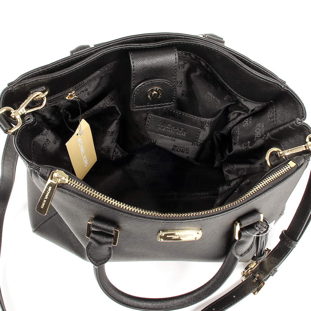 Michael Kors Womens Handbag KELLEN 35S6GS0T2L BLACK