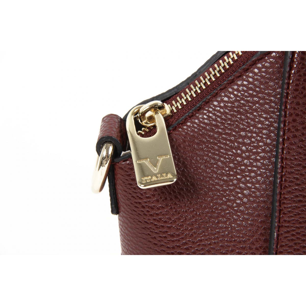 Bolso de mano para mujer V 1969 Italia VE01 ROJO CLARET