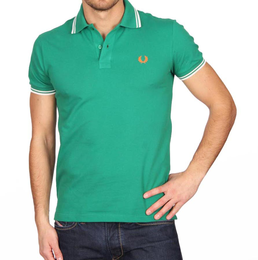 Polo Fred Perry para hombre verde 30162009 3094