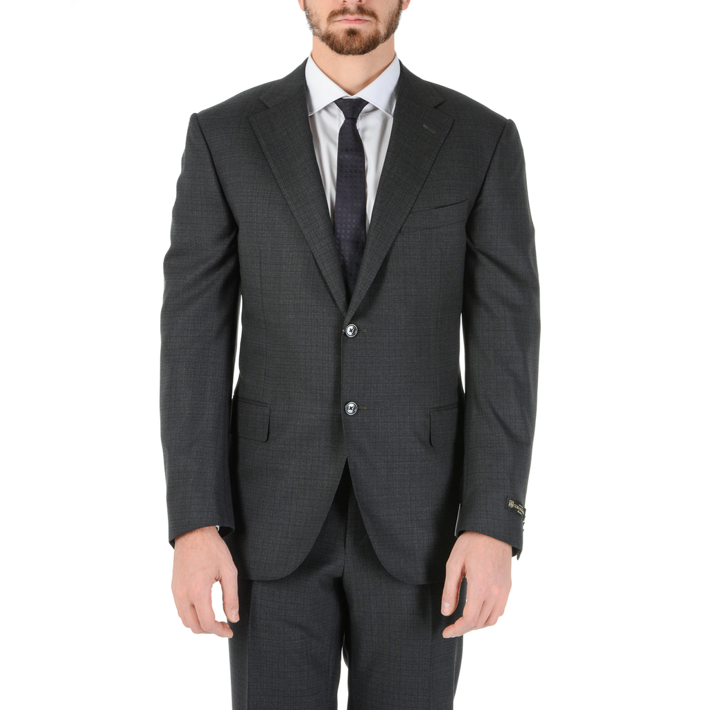 Corneliani Mens Suit Long Sleeves Dark Blue Super 160's