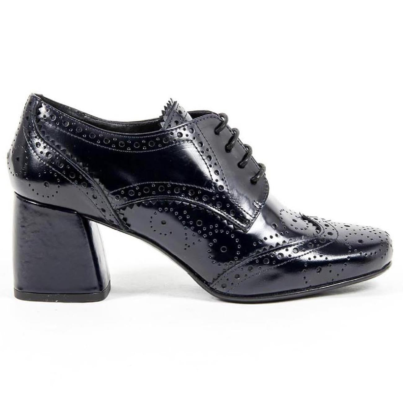 V 1969 Italia Zapato brogue de tacón para mujer B2460 AMALFI MORBIDO RIVER