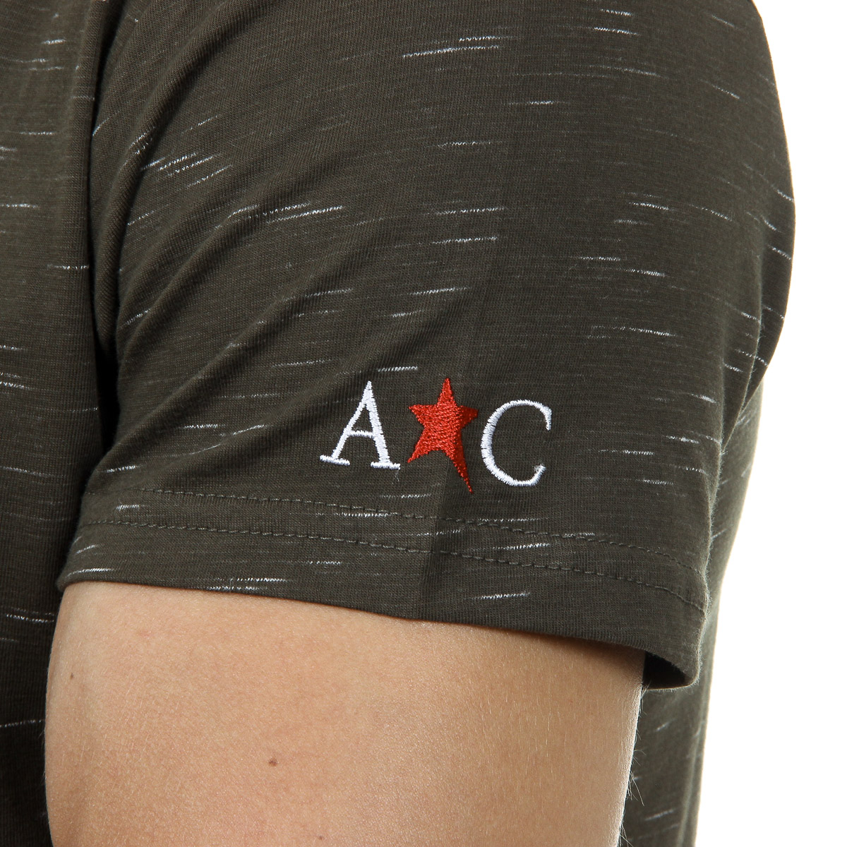 Andrew Charles Mens T-Shirt Short Sleeves Round Neck Dark Green JACK