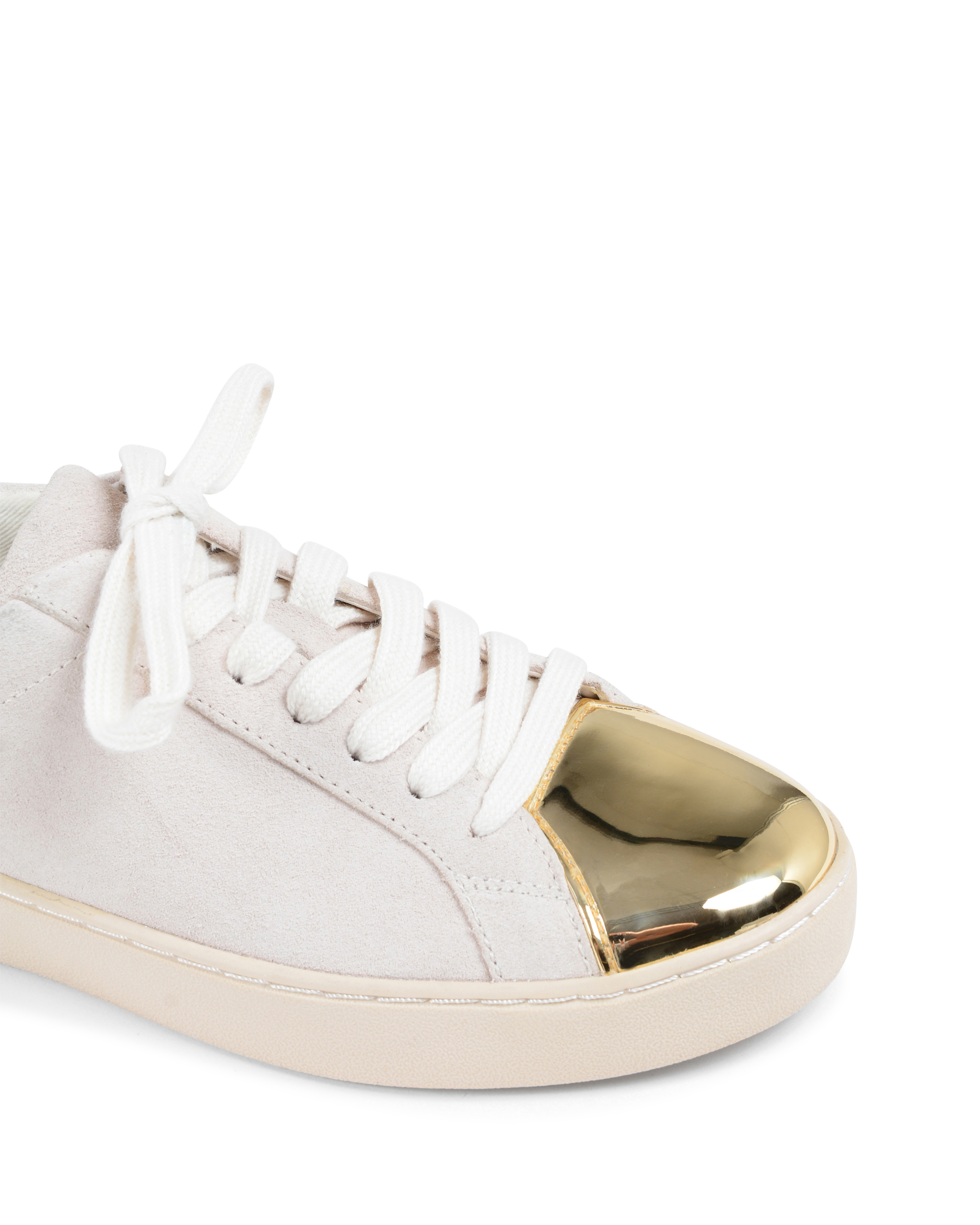 Zapatillas Michael Kors para mujer blancas y doradas FRANKIE
