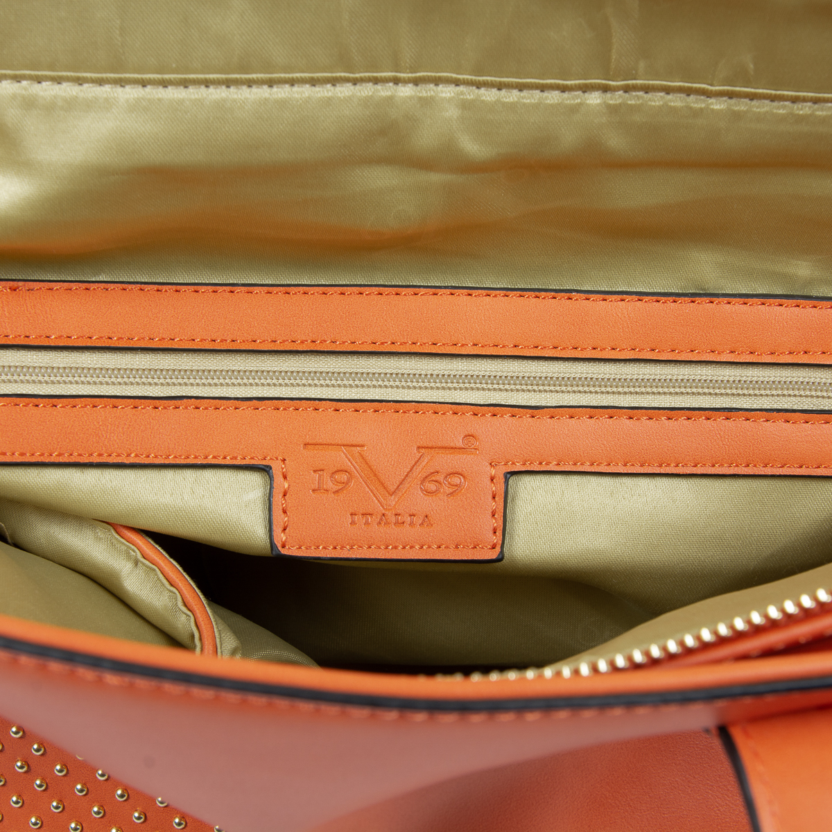 Bolso de mano para mujer V 1969 Italia naranja VERONICA
