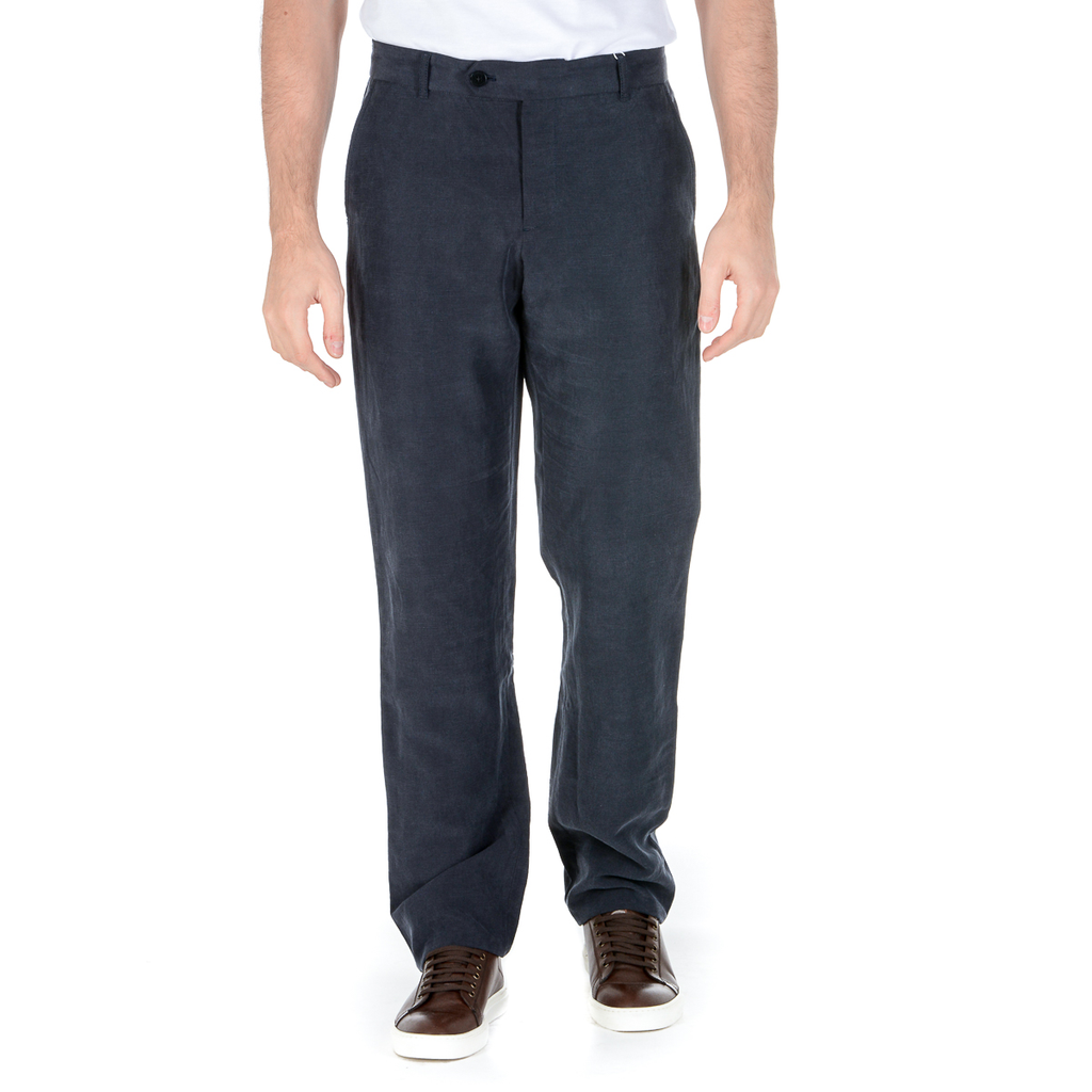 Armani Collezioni Mens Pants Dark Blue