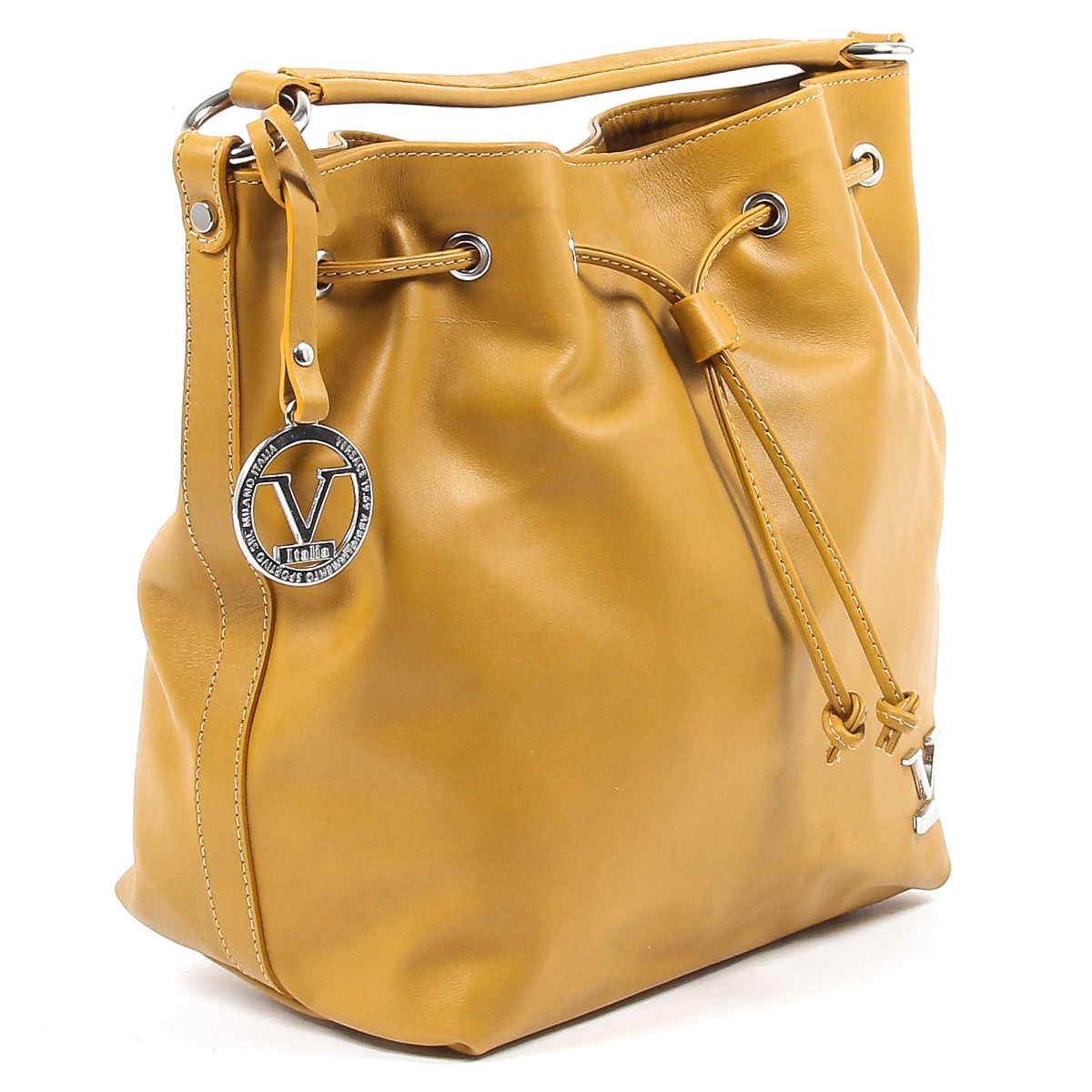 Bolso de mano para mujer V 1969 Italia V005-S SOFT SENAPE