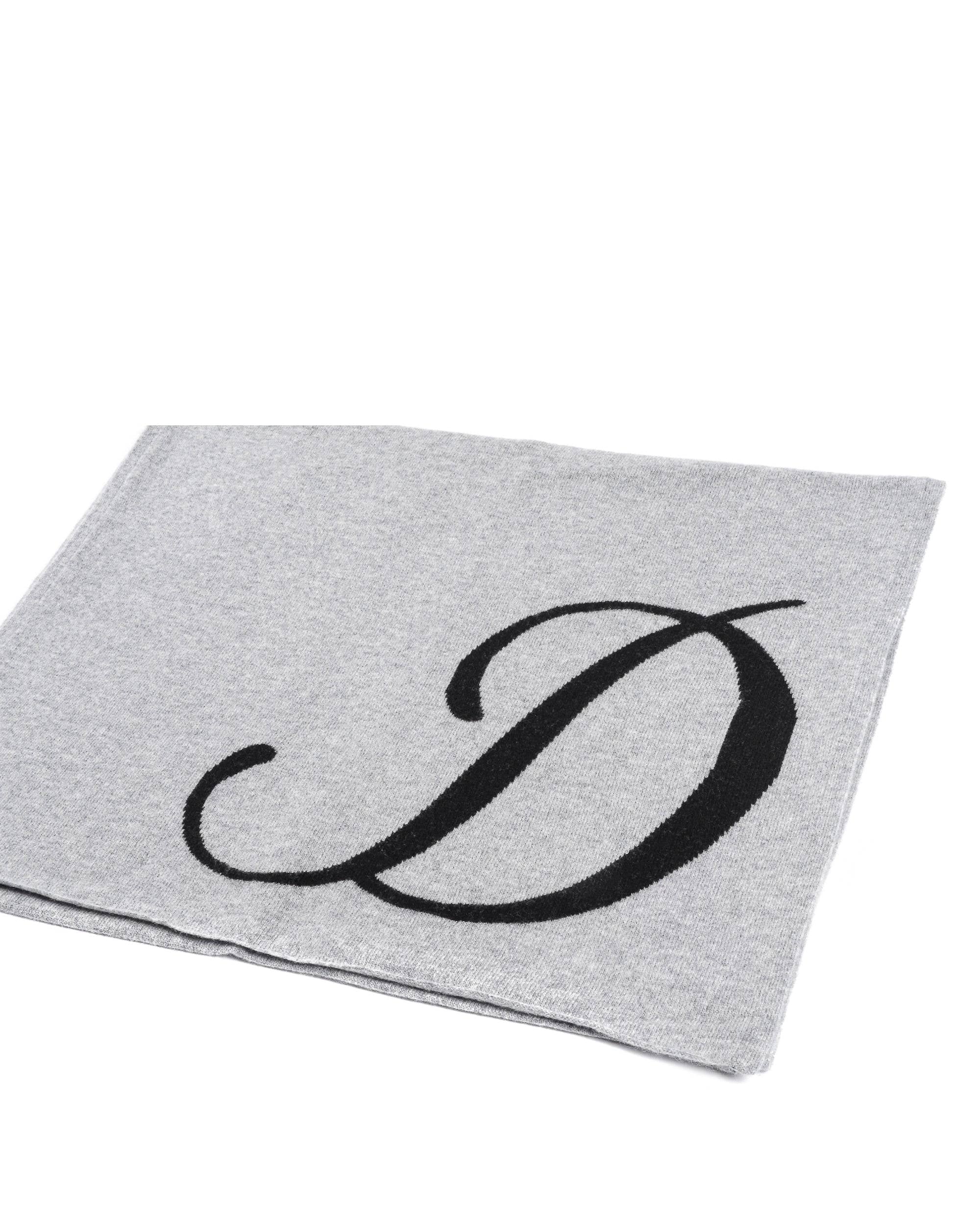 Bufanda con monograma de Dee Ocleppo DEAN VILLAGE GREY D