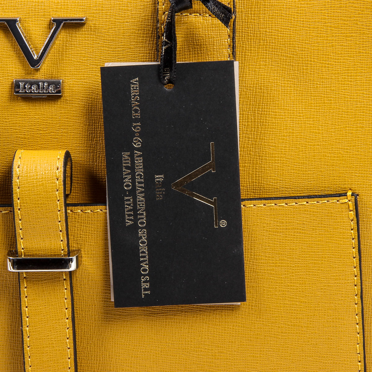 Bolso de mano para mujer V 1969 Italia V006-S SAFFIANO SENAPE