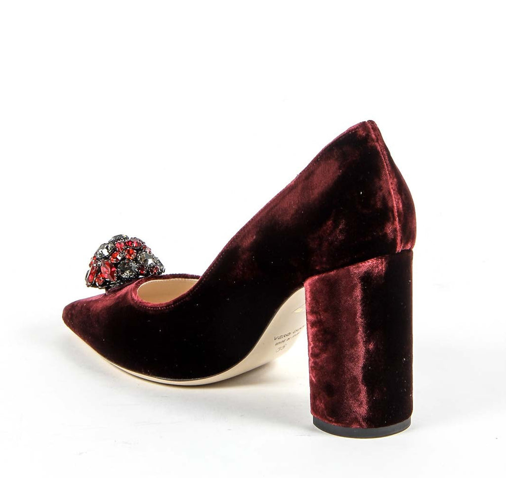 V 1969 Italia Zapatos de salón para mujer 3108220 VELLUTO BURDEOS