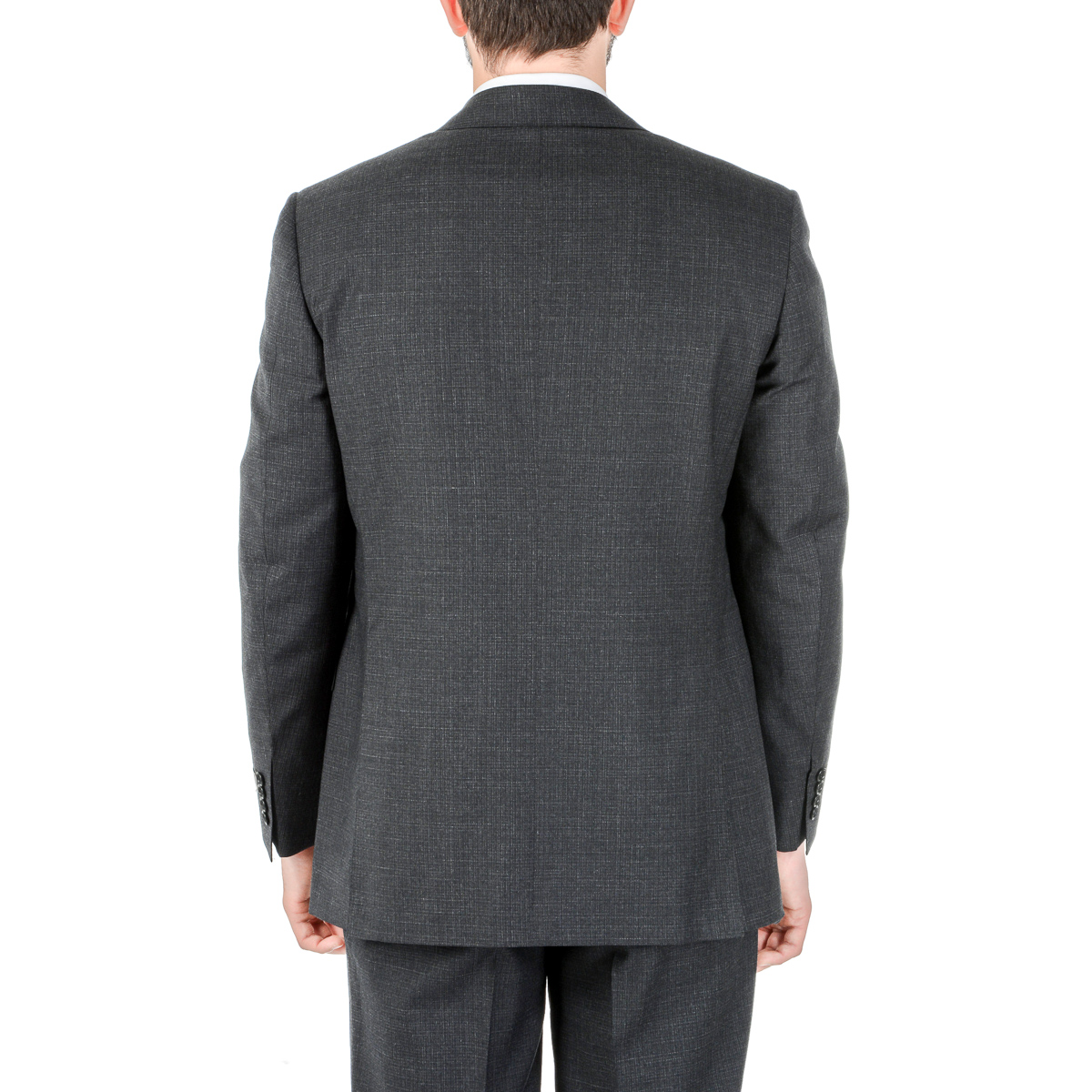 Canali Mens Suit Long Sleeves Dark Grey