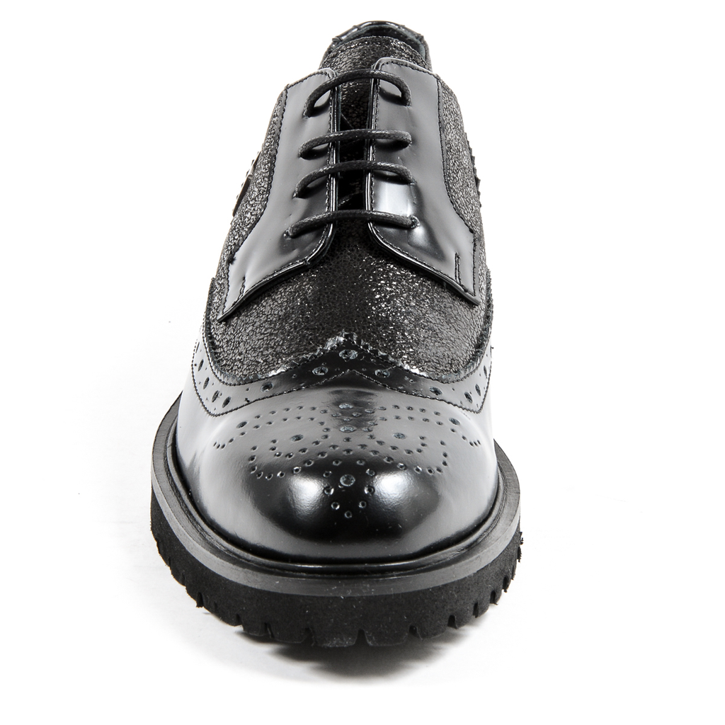 Andrew Charles Womens Oxford Shoe Black COURTNEY