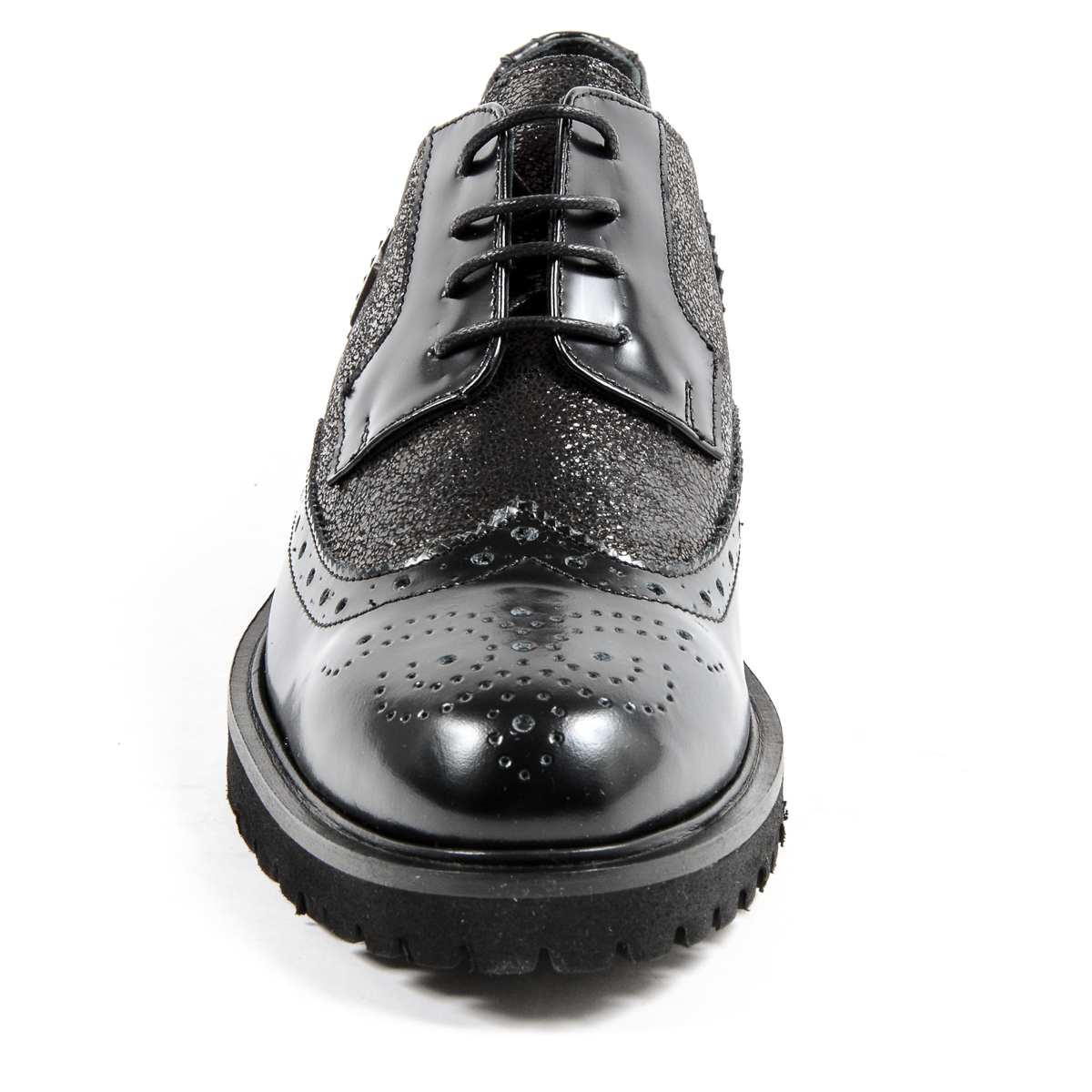 Andrew Charles Womens Oxford Shoe Black COURTNEY