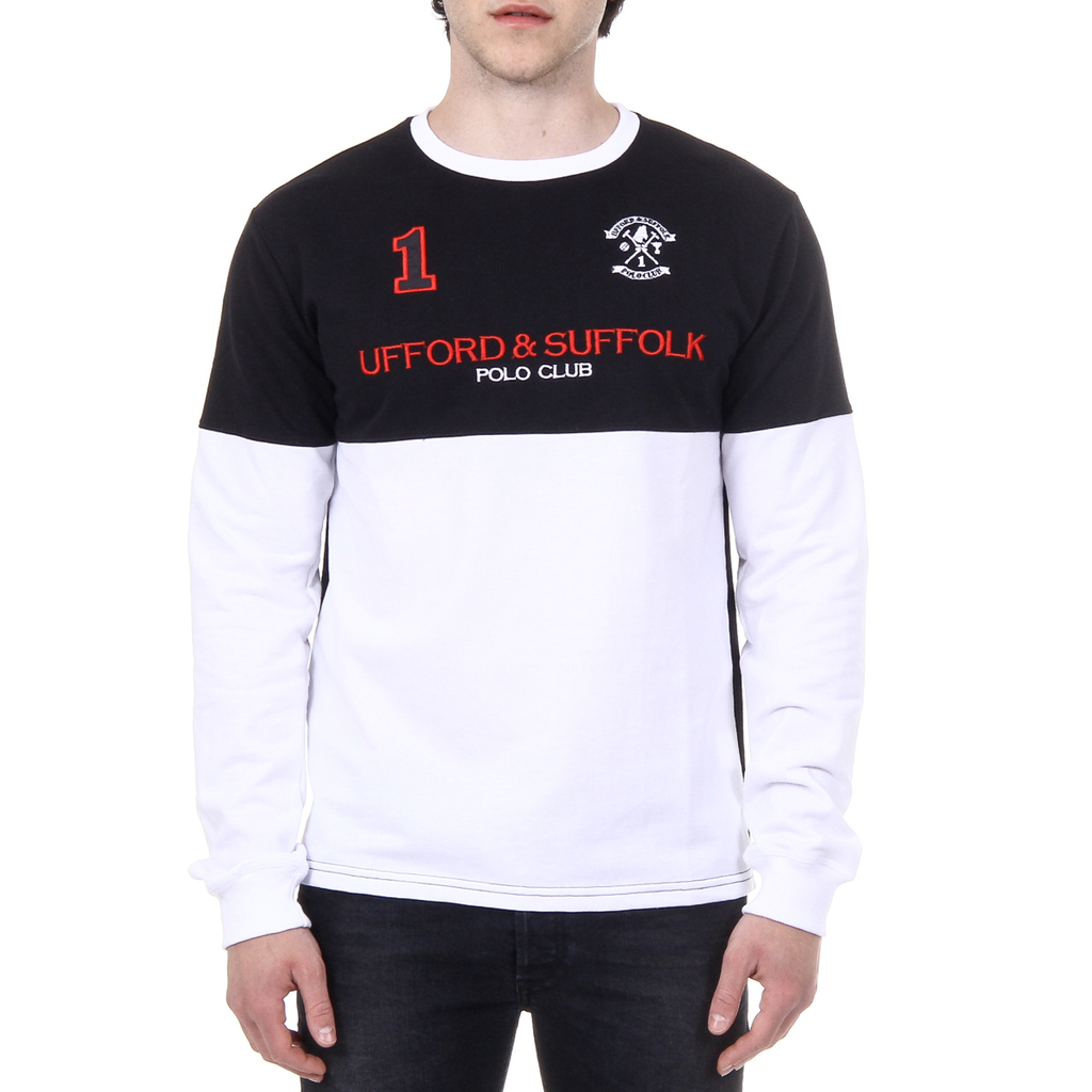 Suéter de hombre Ufford & Suffolk Polo Club de manga larga y cuello redondo