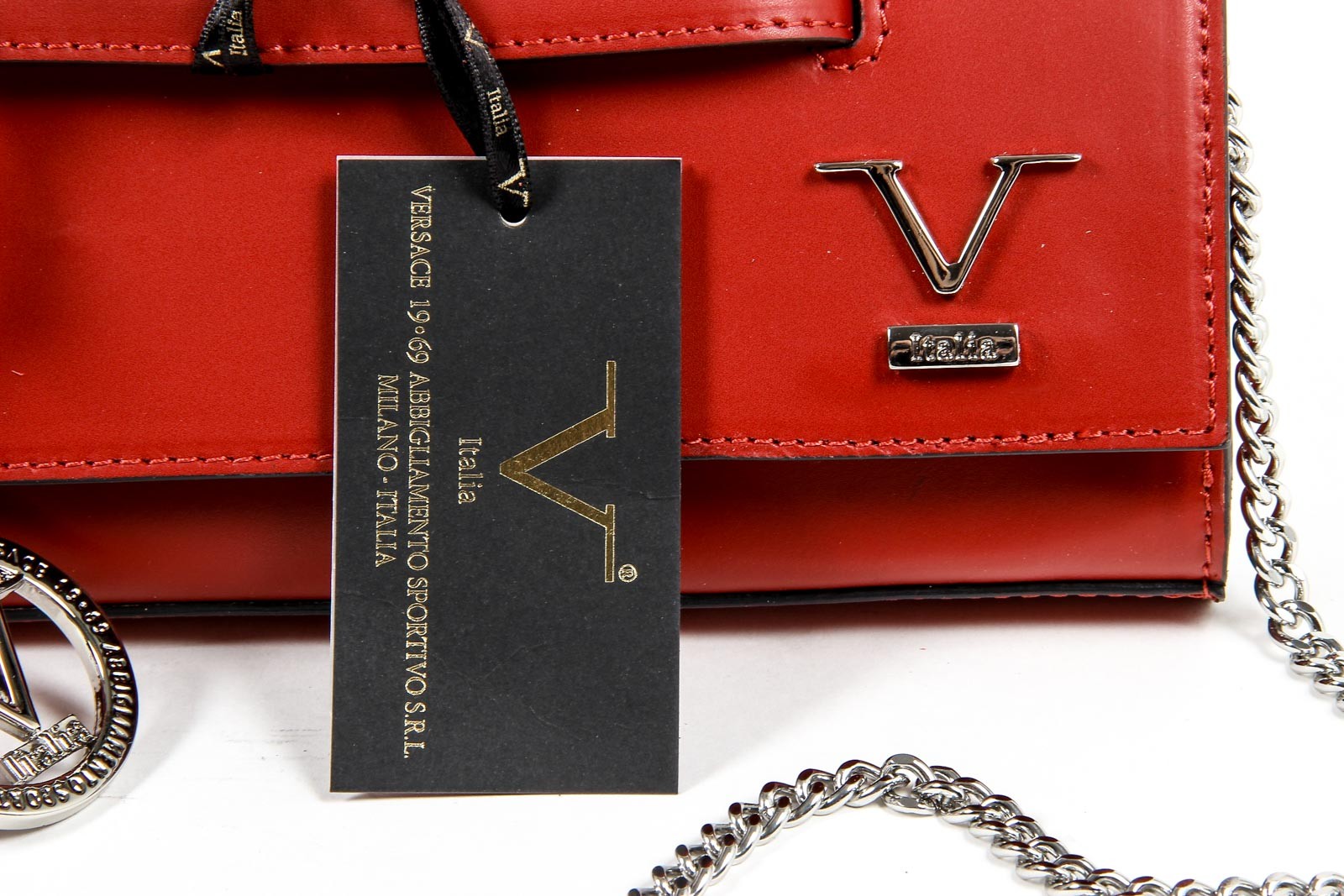 Bolso de mano para mujer V 1969 Italia V015-S RUGA ROSSO