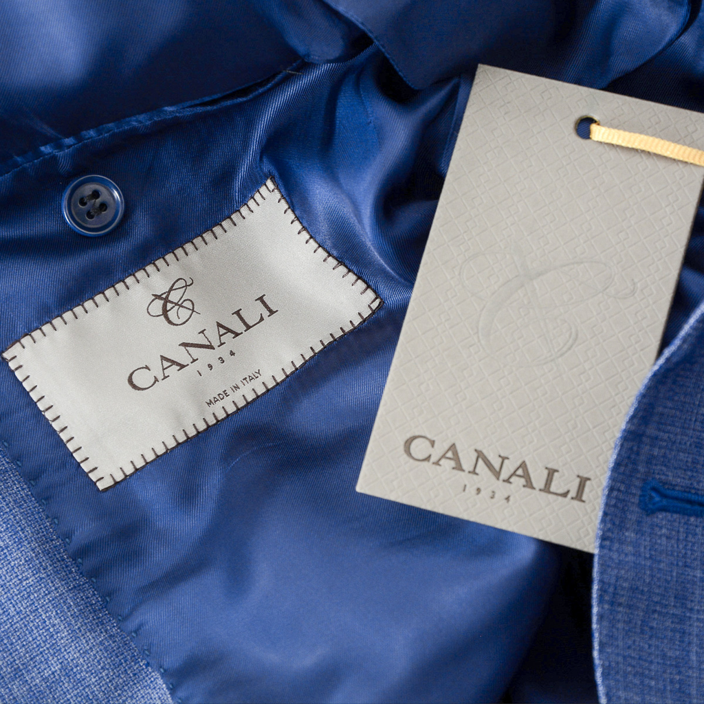 Canali Mens Suit Long Sleeves Blue