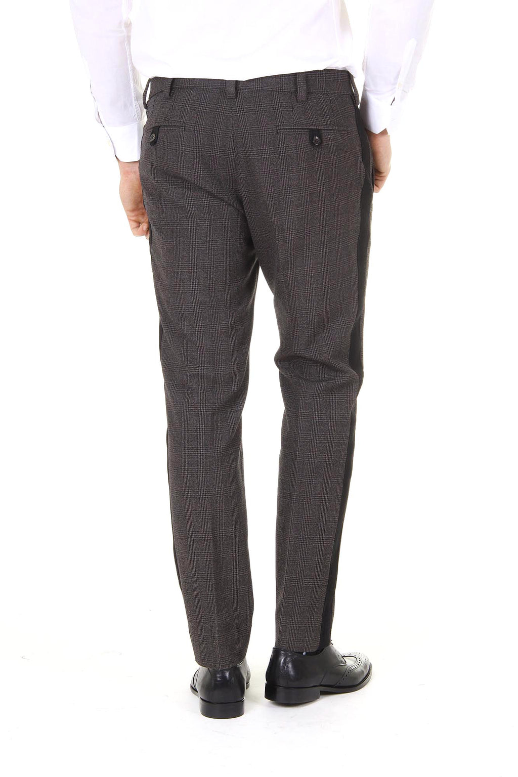 Pantalones de hombre Dolce & Gabbana Lambretta de lana virgen G4M6AX FQ3DX S8102