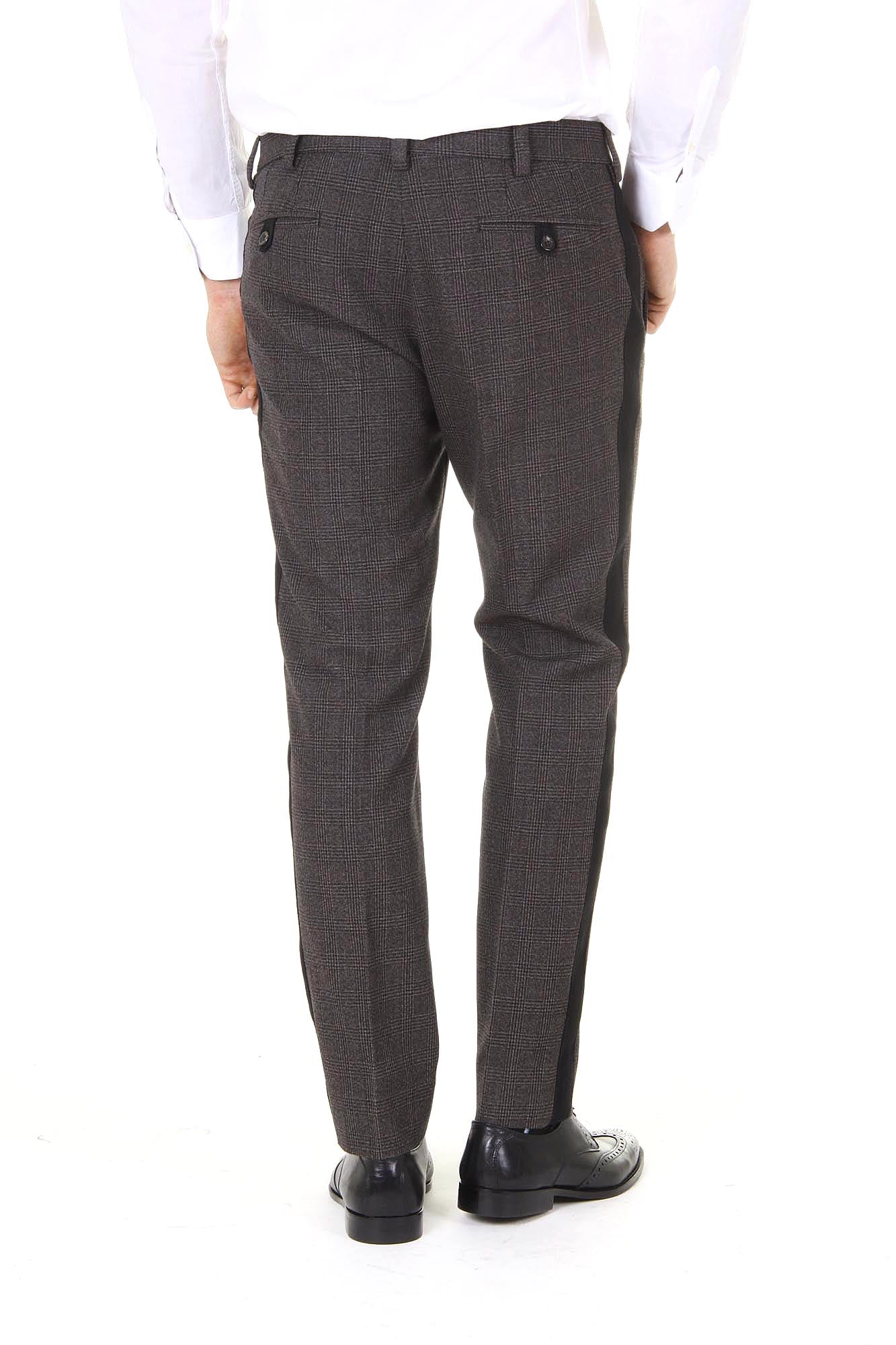 Pantalones de hombre Dolce & Gabbana Lambretta de lana virgen G4M6AX FQ3DX S8102