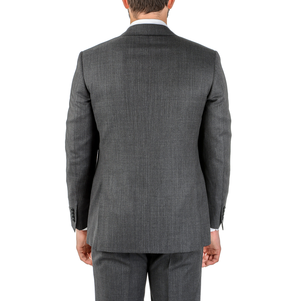 Canali Mens Suit Long Sleeves Dark Grey