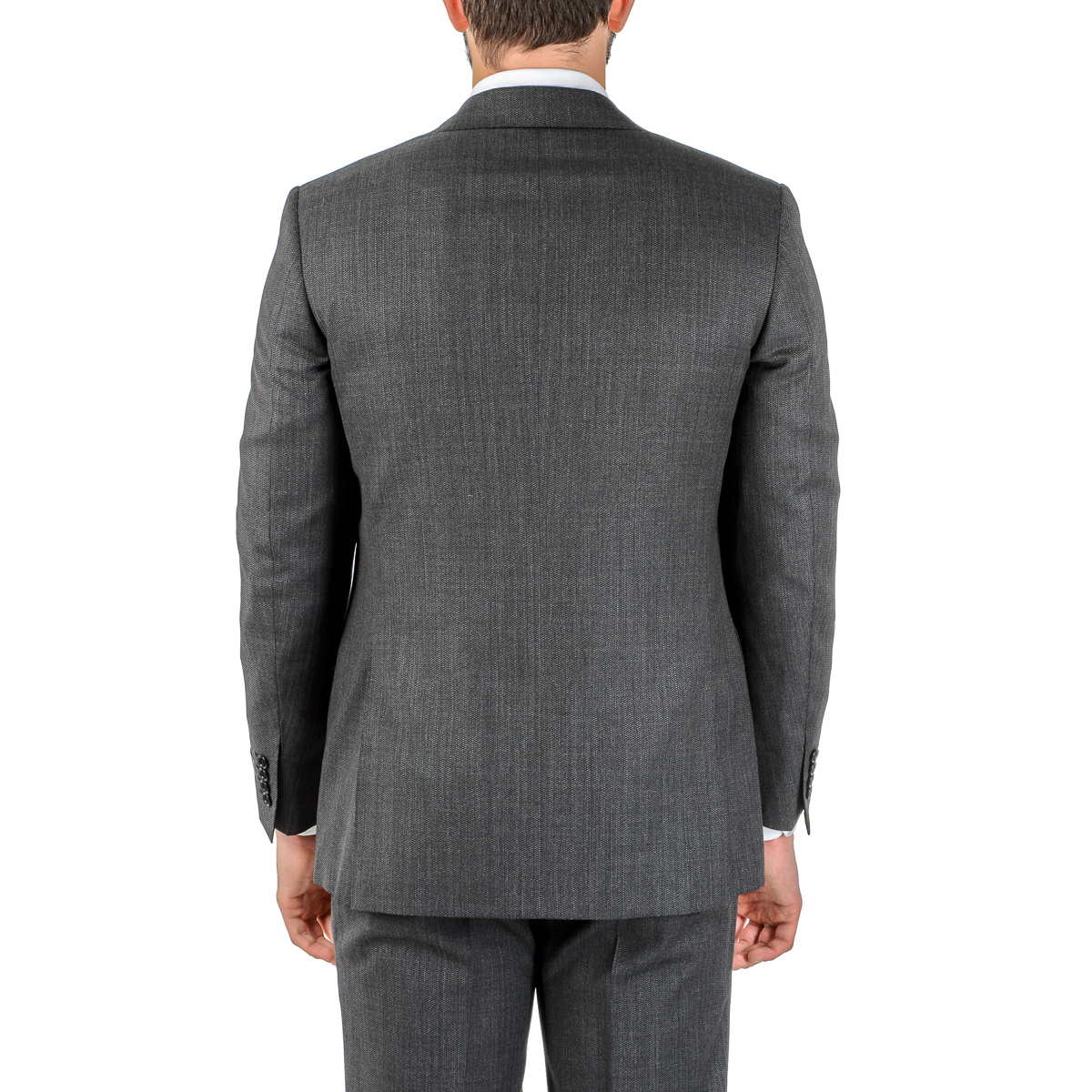 Canali Mens Suit Long Sleeves Dark Grey