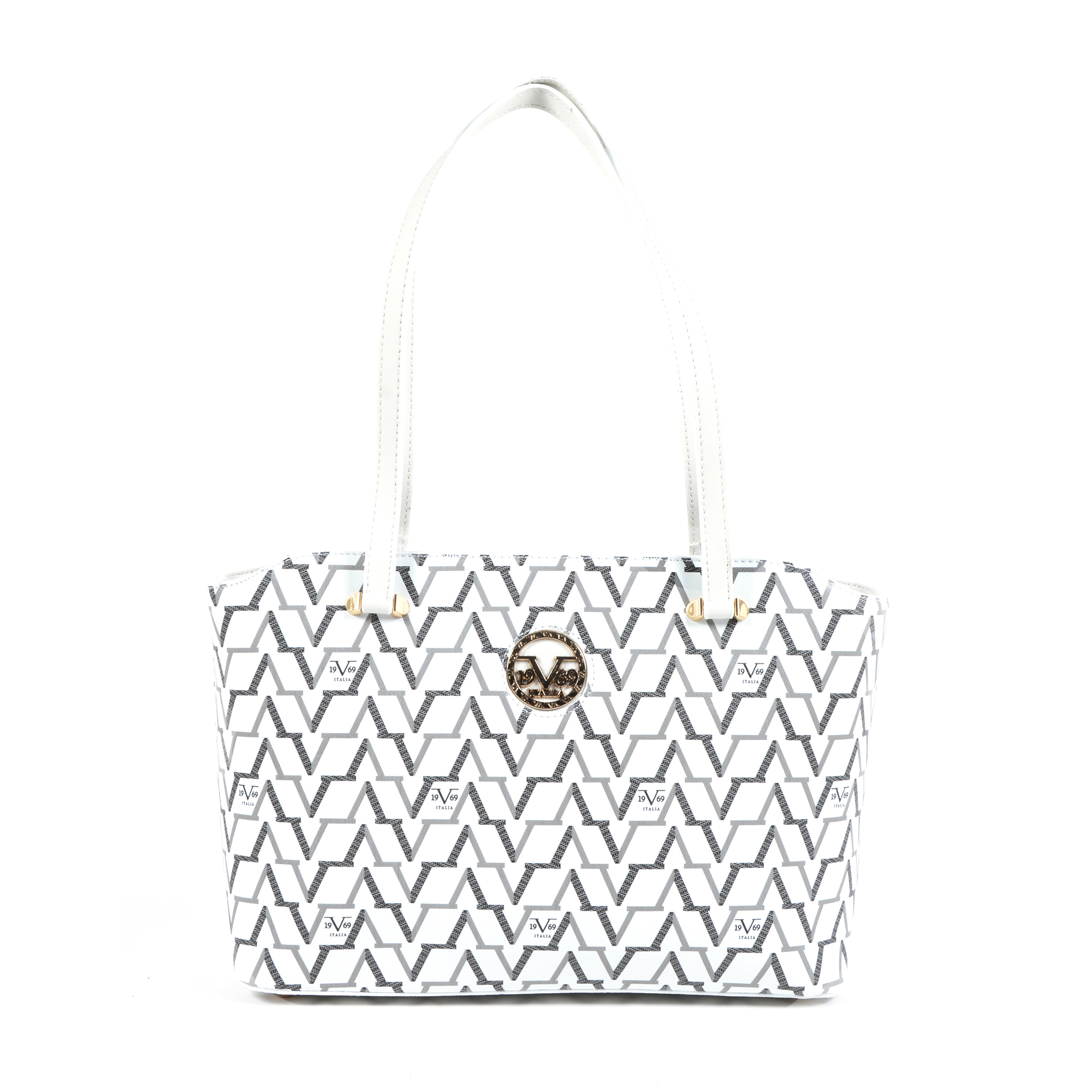 19V69 Italia Womens Handbag White 3604 WHITE