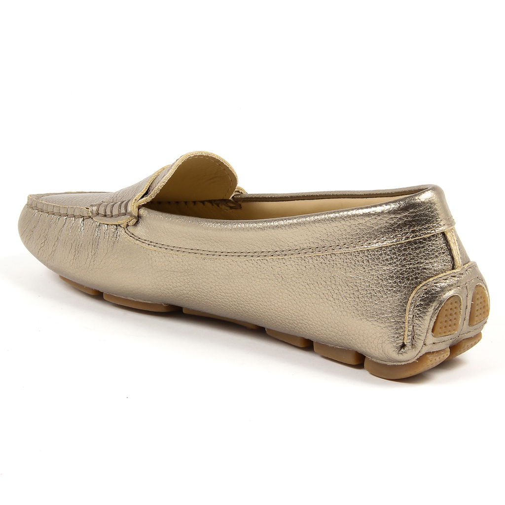 Mocasín V 1969 Italia para mujer dorado AMALFI