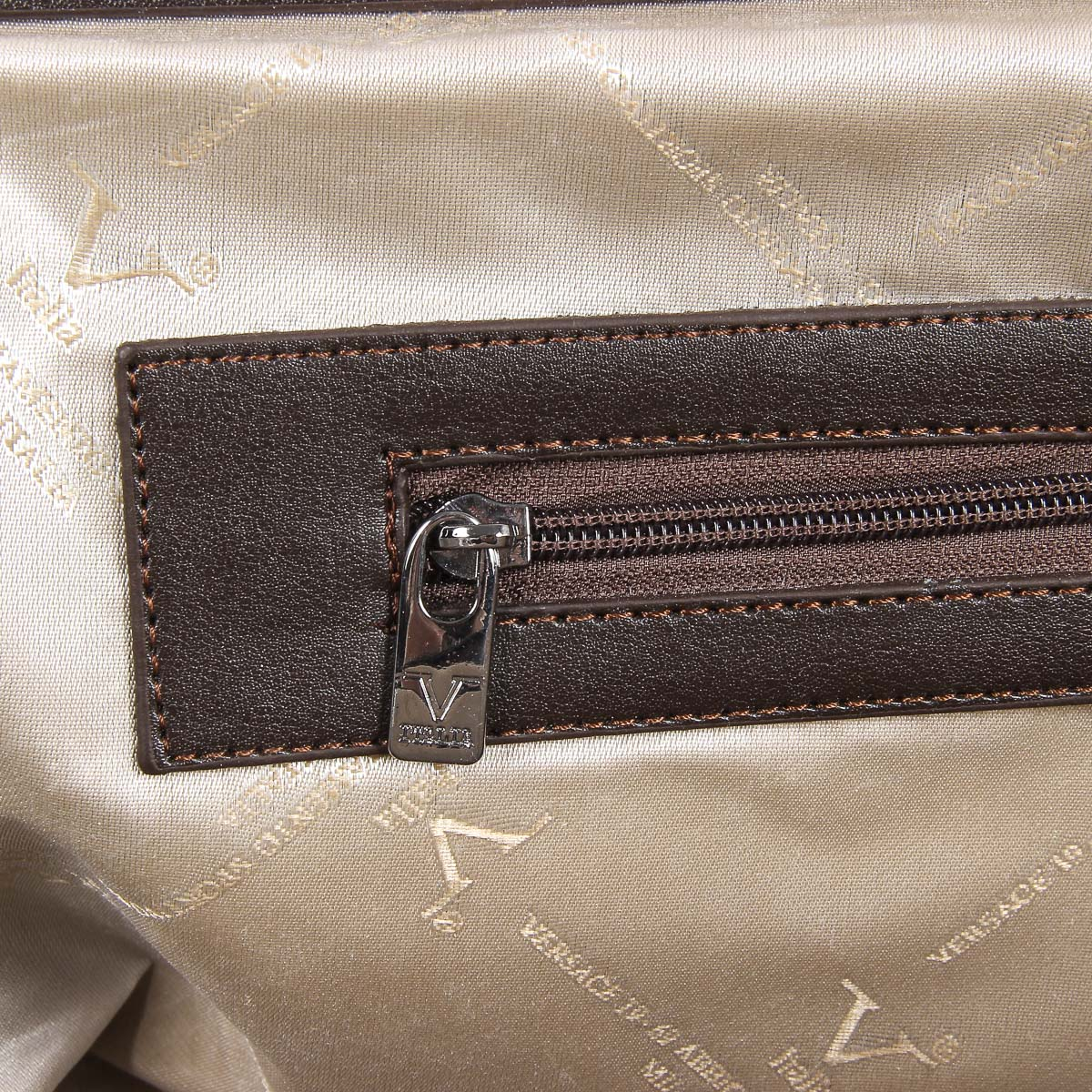 V 1969 Italia Bolso de mano para hombre marrón WILLY