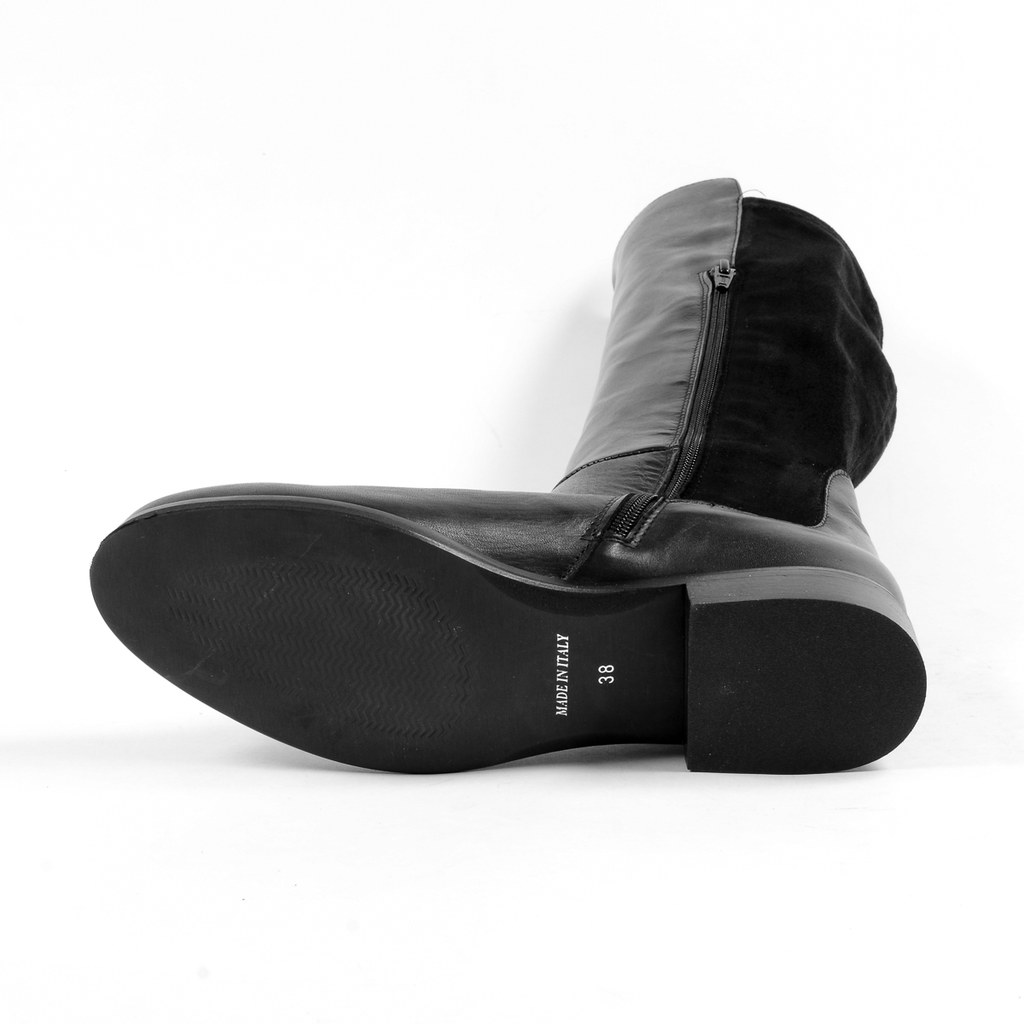 V 1969 Italia Womens High Boot Black GRAPE