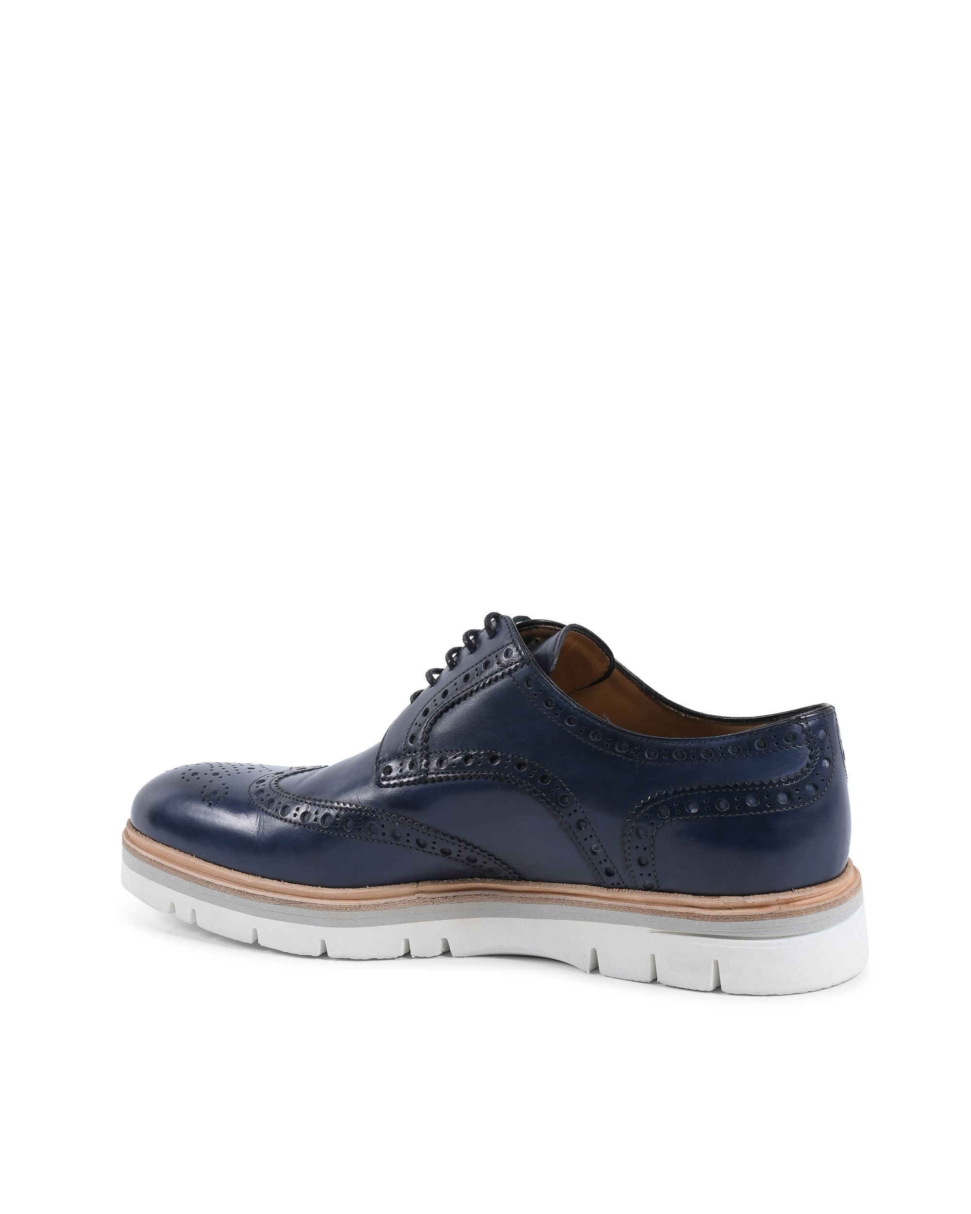 Zapatos brogue para hombre Dee Ocleppo EB131 VIT BLU SC LUC GALLO