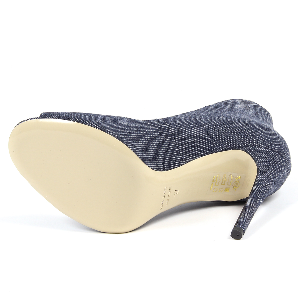 V 1969 Italia Womens Pump Open Toe Denim STELLA