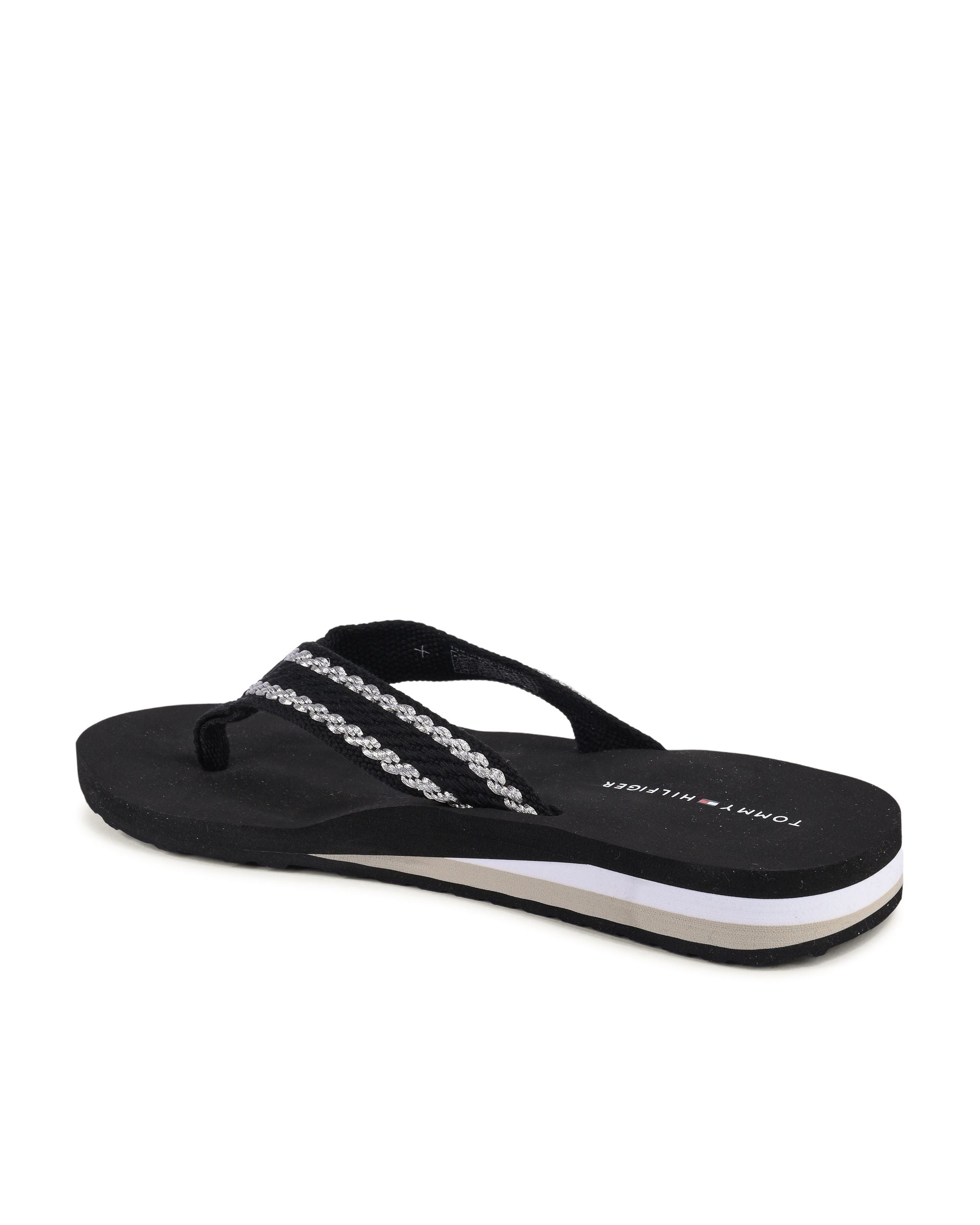 Tommy Hilfiger Womens Flip Flop Black FW0FW07588BDS