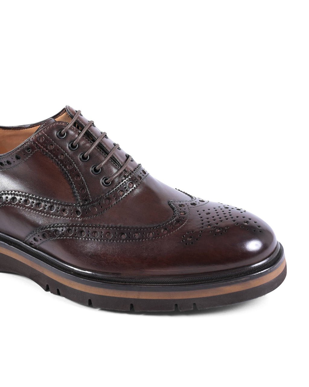 Zapatos brogue para hombre Dee Ocleppo EB129 VITELLO CACAO