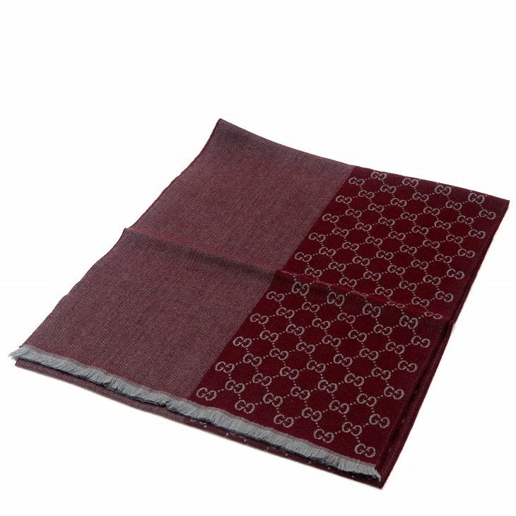 Bufanda Gucci para hombre 40x180 burdeos