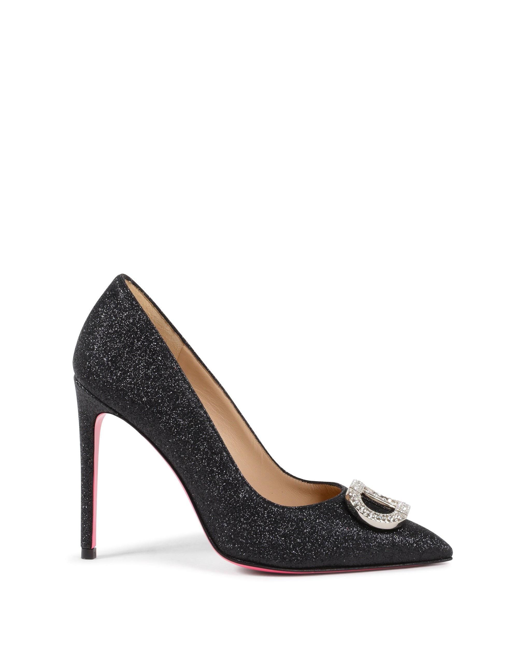 Zapatos de salón Cenicienta negro brillante