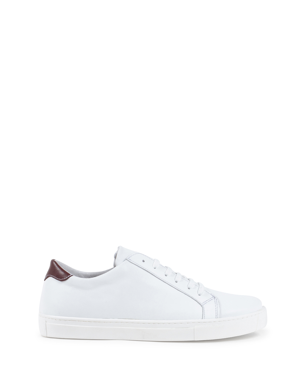 19V69 Italia Zapatilla Hombre Blanco Burdeos 035 VITELLO BIANCO BORDEAUX